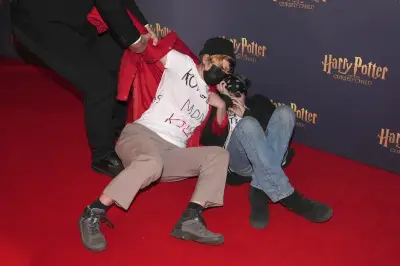Trans rights activists stage protest at Harry Potter play gala