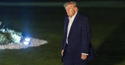 Trump sparks new health fears as he approaches Marine One – 'he needs hand rail'