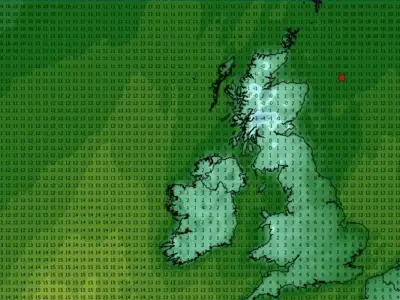 UK weather maps show -4C cold snap as temperatures plunge