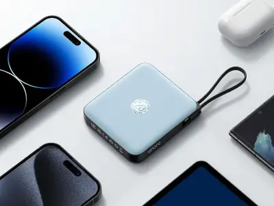 VRURC Power Bank Deal: 20,000mAh Charger With Built-In Cables Now £25.49