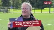 Amputee football coach Elaine Oakey wins Pride of Britain award