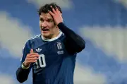 Arsenal injury scare as Christos Tzolis forced off for Greece