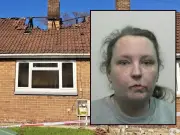 Arsonist who torched own bungalow jailed after saying she'd 'had a bad day'