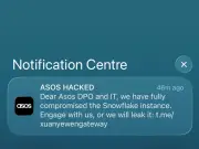 ASOS customers sent 'hacked' alert threatening data leak