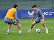 Christian Norgaard trains with Everton as 10 players stay at Finch Farm