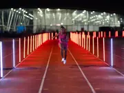 Dina Asher-Smith races Vodafone's super fast new mobile plan in the ultimate speed test
