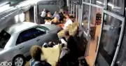 Drunk driver ploughs into packed Greek restaurant, three injured