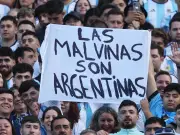 Falkland banners appear at Messi farewell despite FIFA ban