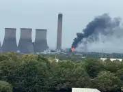 Fire breaks out at former Fiddlers Ferry power station in Cheshire
