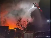 Firefighters issue 'avoid area' warning after blaze near Bury town centre