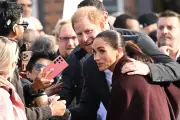 Harry and Meghan all smiles at first joint UK engagement since return