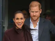 Harry and Meghan say 'great to be back' on first joint UK appearance