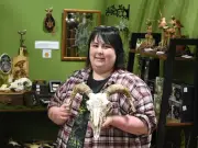 Inside The Witch's Bog: occult items, real skulls and hand-drawn designs