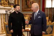 King Charles meets Zelensky at Buckingham Palace