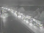 M6 shut for several hours after serious crash and vehicle fire
