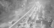M62 traffic stopped after crash as long queues build on eastbound motorway