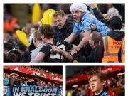 Man City fans defy verdict with humour and support at Anfield