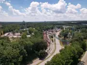 Man dies after plunging from 200ft rollercoaster with son beside him