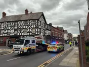 Man in hospital after Audi flips onto roof in Garston crash