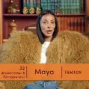 Maya Jama's Big Bird Traitors jacket sparks hilarious response