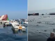 Mine sinks cargo ship in Strait of Hormuz, iPhones float