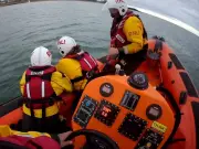 RNLI volunteers rescue person from sea off Newbiggin coast