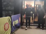 Russell Martin confronted by Leicester fan after Stevenage defeat