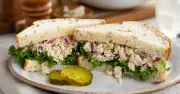 Tahini replaces mayo for creamier tuna sandwiches