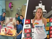Teen told GCSE stress caused cancer runs Cardiff Half Marathon