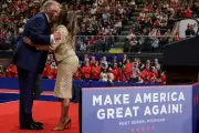 Trump praises Nicki Minaj's derriere at Michigan rally for Mike Rogers