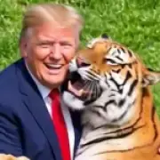 Trump shares tiger mauling video with warning to America