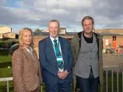 TV presenter Charlie Luxton visits Ayrshire community solar project
