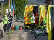 Two bikes collide on Dukinfield road; air ambulance called
