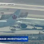 Two passenger jets collide on Los Angeles airport taxiway