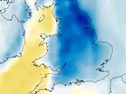 UK weather maps show major chill as just 14 counties remain above 10C