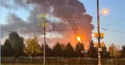 Ukraine drone blitz sets Moscow oil facility ablaze