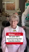 Welsh gran's hair transformation video viewed by a million people