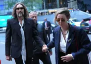 Who is Laura Gallacher? Russell Brand's wife stands by him at rape trial